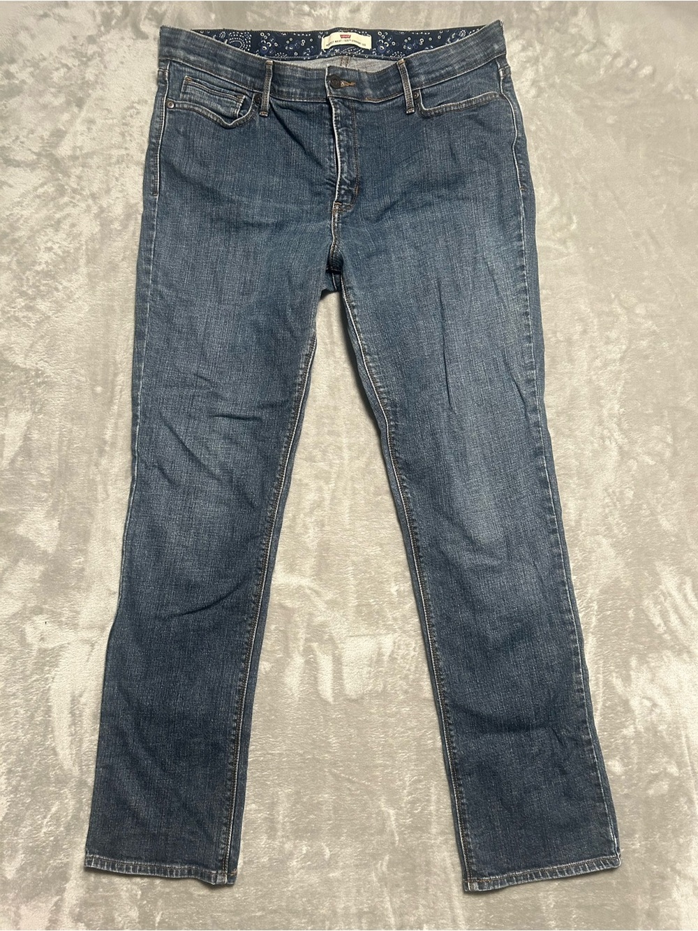 Levi’s Perfect Waist 525 Straight Leg Jeans Women’s 16M Medium Wash Denim